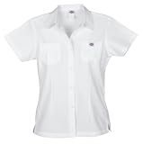 The Perfect Shirt by Dickies Scrubs. Button Down Style in Stai- Sku:12810ADWH2XL; Color:Dickies White; Size:2XL 2XL