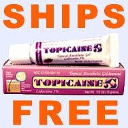 Lidocaine Topicaine 5% Topical Anesthetic Cream 10 gm Tube