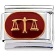 Red Zodiac Sign Libra Italian Charm