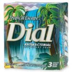 Dial Antibacterial Deodorant Soap 4.5 oz Bars, Tropical Escape - 3 ea