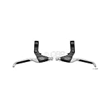 Tektro Tenera Linear Pull Brk Levers Black/Silver for Rapidfire, with Kraton insert