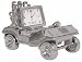 Golf Cart Clock Convertible Silver Tone