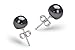 PearlsOnly Black 7.0-7.5mm AA Freshwater Cultured Pearl Earring Set