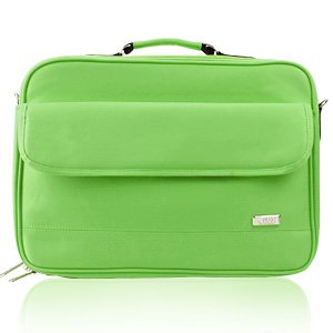 Sac de Protection a Epaule Bandouliere en Nylon 17 Pouces pr PC Portable Notebook Couelur Unie Vert Sac de Protection a Epaule Bandouliere en Nylon 17 Pouces pr PC Portable Notebook Couelur Unie Vert