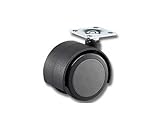 光 PU双輪キャスター 50mm KWU-53