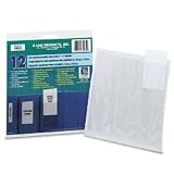 Self-Adhesive Label Holders for 4 to 5 Binders, Inserts Included, 12/Pack CLI70035