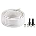 Hama SAT-Anschluss-Kit "Digital", 100 dB, 20 m inkl. 4 F-Steckern und Schutzt�lle