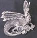 Diamond-Cut Dragon Figurine