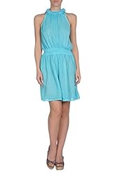 Sexy Summer Cotton Elasticized   Waistline Above the Knee Embroidered Raglan Sleeves Mini Dress 