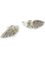 Bing Bang Wing Silver Plated Stud Earrings