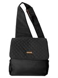 Sling Diaper Bag in Quilted Black