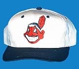 Cleveland Indians Cap - New Era 5950 Road Cap font color=#990000 Summer BLO (7)