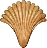 Pressed Hardwood Ornament - SHELL