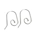 4 pcs .925 Sterling Silver Earwire Interchangeable Ball End Ear Wire French Hook 23mm/Findings/Bright
