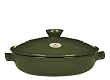 Emile Henry Flame Top 12 Inch Round Brazier, Green
