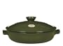 Emile Henry Flame Top 12 Inch Round Brazier, Green