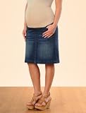 A Pea in the Pod: Secret Fit Belly Knee Length Stretch Fabric Maternity Skirt
