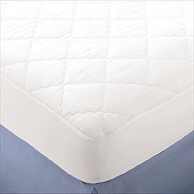 Mattress Pad Cotton Fitted Pad   Crib  27x54 01 White