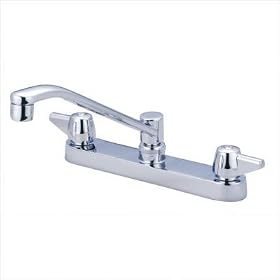 Central Brass 0122-A Kitchen Faucet 8-Inch Centers / 8-Inch D-Spout, Chrome