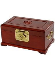 Best Luxury Fine Quality Gift Idea for Her 10 Qing Rosewood Oriental Jewelry Box w  Long Life Shou Symbol