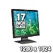 Planar PL1700 17-Inch LCD Monitor with Thin Bezel (Black)
