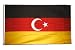 Flagge Deutschtürken deutsch-türkische Freundschaft - 90 x 150 cm