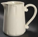 Casafina Vintage Port Cream 96 Oz Pitcher, Fine China Dinnerware