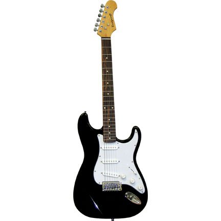 BLACK Electric Guitar Set-gig bag+eBook+more-NEW!