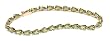 14k Yellow Gold Pear Shaped Peridot Tennis Bracelet, 7 1/4"