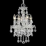 Crystorama Lighting 3224-CH-CL-MWP 4 Light Imperial Mini