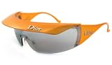 Christian Dior Women's Orange Sunglasses with Grey Flash Lens