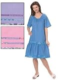 Chambray Drop-Waist Dress - 1X,2X,3X,4X,5X (45)