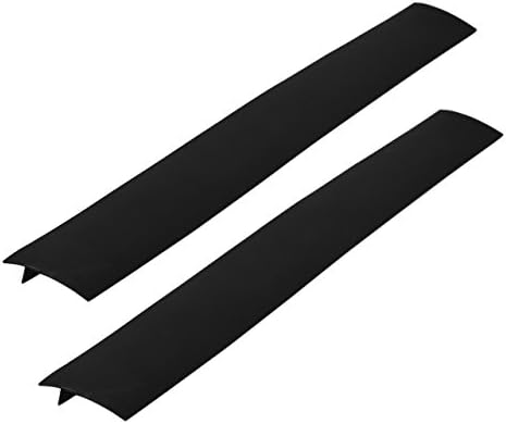 Justmysport Silicone Stove Counter Gap Covers Black Two Pieces
