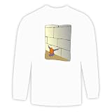 Long Sleeve T-shirt with Judaism, man, religion, Israel, Middle East , worship, Jerusalem, kneeling, prayer, Wailing Wall 