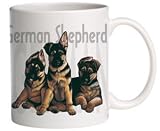 German Shepherd Puppies Ceramic Coffee Mug - 11 oz.