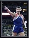 Art Poster Metal Framed Print - Blaine Wilson - Gymnastics Champ - Artist: John Mottern- Poster Size: 10 X 8