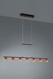 Massive Halogen-Pendelleuchte Rustikal 7-flammig 400738610