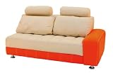 Orange Cream Corner Sofa