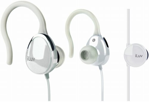iLuv (アイラブ) i203WHT 耳かけ式カナル型ステレオイヤホン ホワイト iLuv-i203WHT