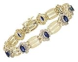 Sapphire and Diamond Panther Bracelet