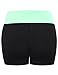 FPT Womens Active Cotton Spandex Foldover Yoga Shorts