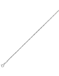14k Solid White Gold Singapore Rope Chain Necklace 1.4mm 18"