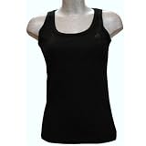 ADIDAS BLACK TANK TOP LADIES VEST - PERFECT FOR SPORT GYM HOLIDAYS