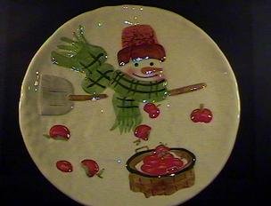 Mitford Max The Snowman 10 inch Plate Porcelain
