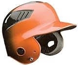 RAWLINGS CFHLJR METALLIC HIGHLIGH COOLFLO JR BASEBALL BATTING HELMET ORANGE