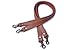Wento Pair 24' Camel Genuine Leather Purses Straps,Lobster Hook inner size 0.3',Real Leather Sewing Canvas backing Bag Handles,replacement Purse Straps,handbag Bag Wallet Straps WT0301 (Camel)