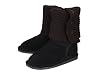 Bearpaw 'Button' Shearling Boots Womens - Black