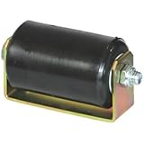 Sliding, Rolling Gate Guide Roller Black UHMW Rollers Rubberized Hard Plastic Sliding Gate Roller Guide with Bracket 3"