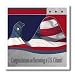 Congratulations on Becoming a U.S. Citizen, Flag Eagle - 6x6 Iron On Heat Transfer For White Material