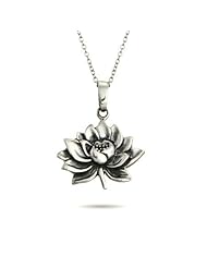 Sterling Silver Lotus Pendant